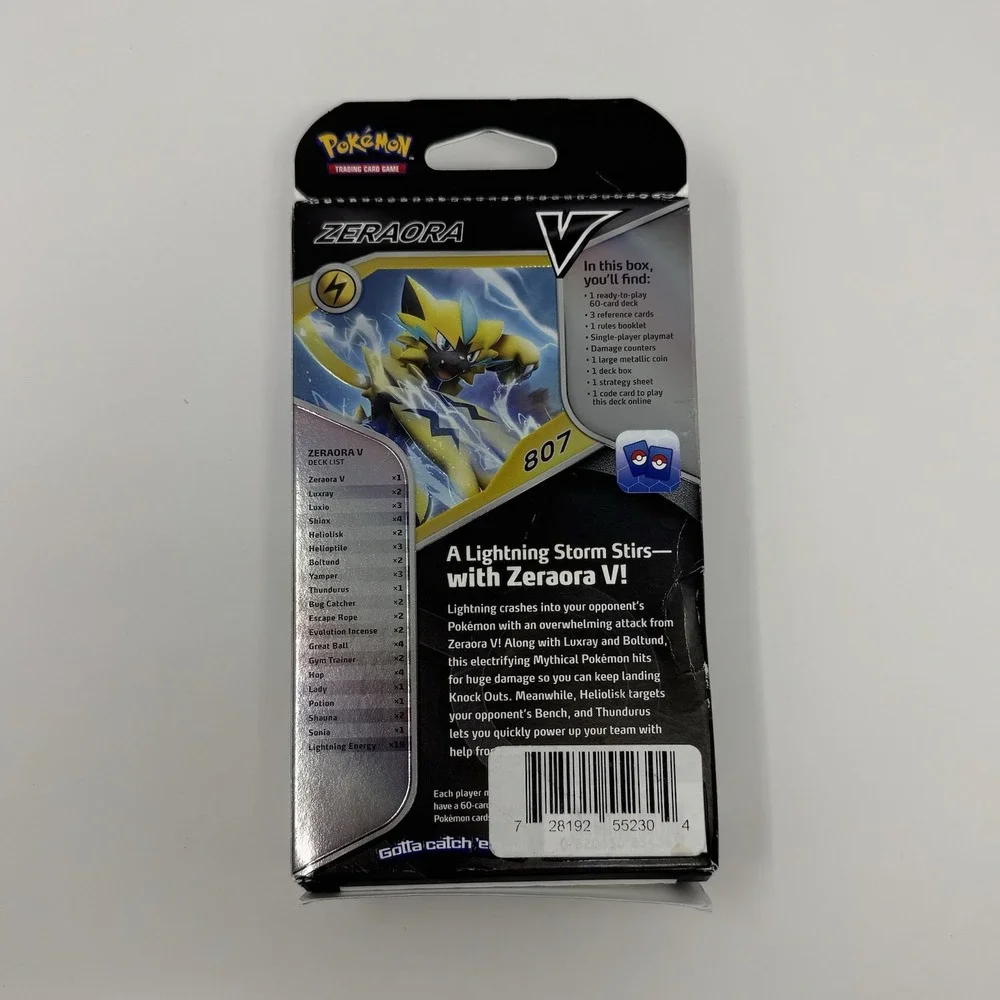 Pokémon Zeraora V Battle Starter Deck Ready-to-Play 60-Card Deck, Factory Sealed